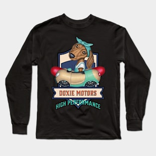 Dachshund Motors Long Sleeve T-Shirt